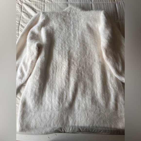 Rare Vintage Embellished Angora Blend Sweater Coat - Picture 12 of 15